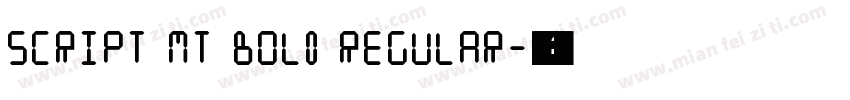 script mt bold regular字体转换